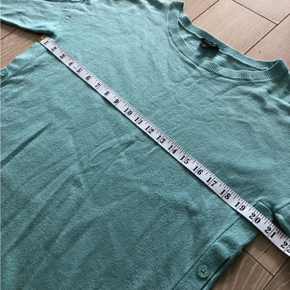 Talbots Lambswool Blend Side Button Detail Light Sweater in Light Blue Size M - Picture 3 of 11